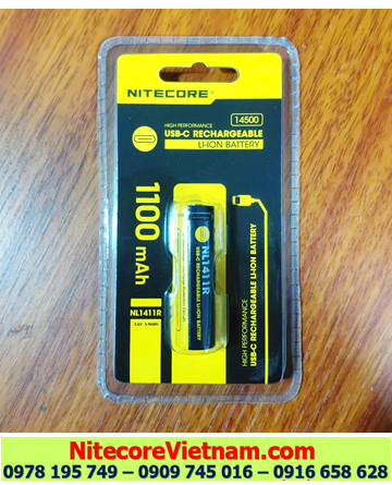 Nitecore NL1411R (1100mAh, USB-C)